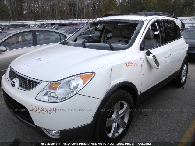 KM8NU73CX8U048193 - 2008 HYUNDAI VERACRUZ GLS/SE/LIMITED WHITE photo 2