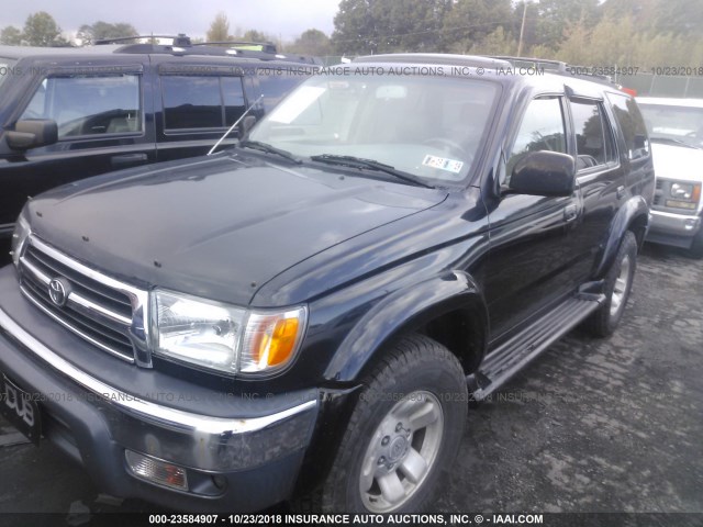 JT3HN86R6Y0261402 - 2000 TOYOTA 4RUNNER SR5 BLACK photo 2