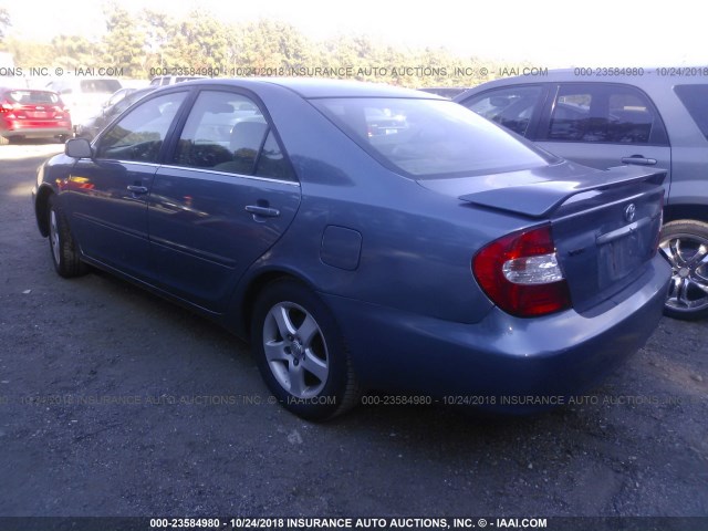 4T1BF32KX3U543887 - 2003 TOYOTA CAMRY LE/XLE/SE Mavi foto 3