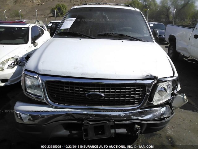 1FMRU15W21LB40495 - 2001 FORD EXPEDITION XLT WHITE photo 6