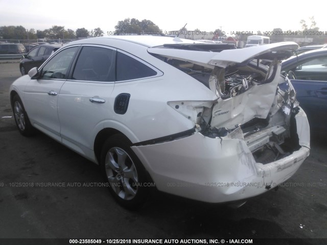 5J6TF2H5XBL004947 - 2011 HONDA ACCORD CROSSTOUR EXL WHITE photo 3