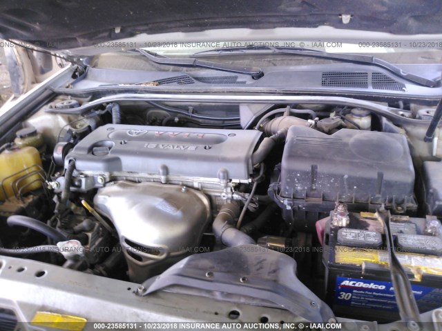 JTDBE30K520071355 - 2002 TOYOTA CAMRY LE/XLE/SE SILVER photo 10