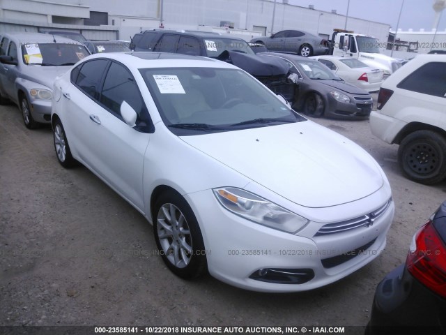 1C3CDFCA7DD105503 - 2013 DODGE DART LIMITED/R/T WHITE photo 1