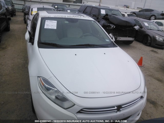 1C3CDFCA7DD105503 - 2013 DODGE DART LIMITED/R/T WHITE photo 6