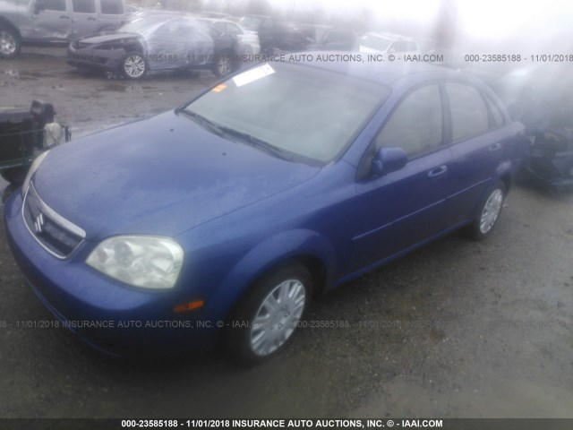 KL5JD56Z77K497824 - 2007 SUZUKI FORENZA BLUE photo 2