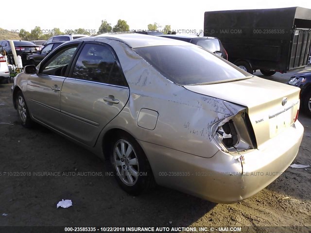 4T1BF30K44U063042 - 2004 TOYOTA CAMRY LE/XLE/SE GOLD photo 3