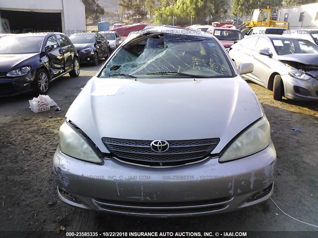 4T1BF30K44U063042 - 2004 TOYOTA CAMRY LE/XLE/SE GOLD photo 6