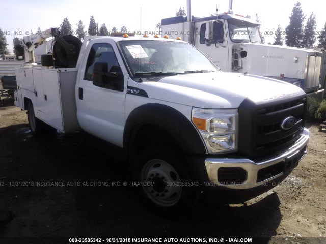 1FDUF4GY5FEB89819 - 2015 FORD F450 SUPER DUTY WHITE photo 1