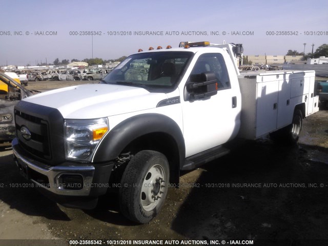 1FDUF4GY5FEB89819 - 2015 FORD F450 SUPER DUTY WHITE photo 2