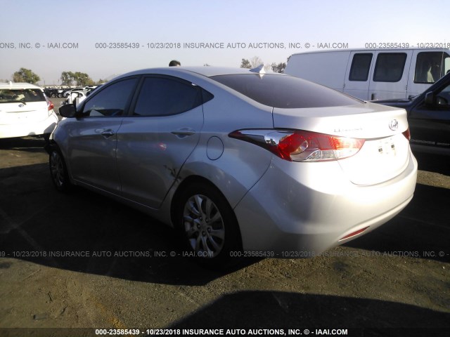 KMHDH4AE7CU370334 - 2012 HYUNDAI ELANTRA GLS/LIMITED SILVER photo 3