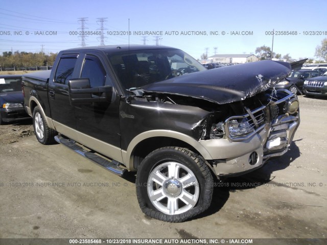 1FTPW14VX7KD50498 - 2007 FORD F150 SUPERCREW 棕色 照片 1