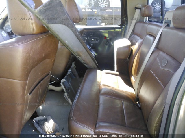 1FTPW14VX7KD50498 - 2007 FORD F150 SUPERCREW 棕色 照片 8