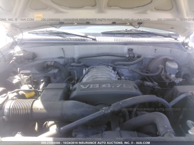 5TBRT34134S449641 - 2004 TOYOTA TUNDRA ACCESS CAB SR5 SILVER photo 10