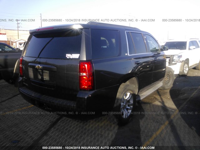 1GNSCBKC5FR170806 - 2015 CHEVROLET TAHOE C1500 LT BLACK photo 4