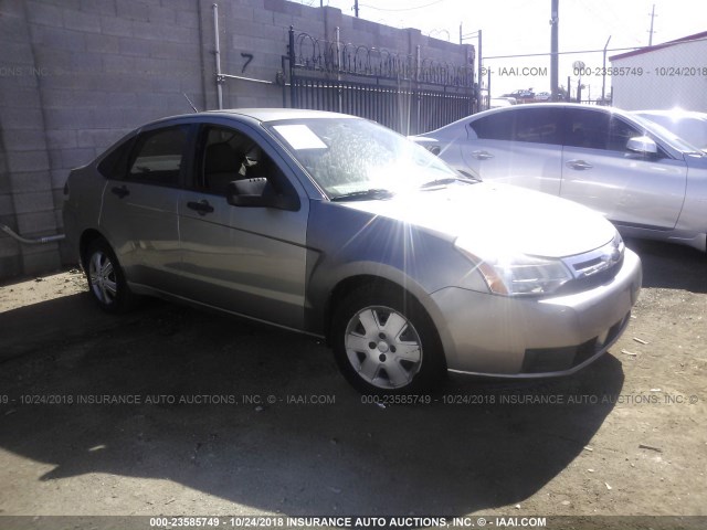 1FAHP34N68W192349 - 2008 FORD FOCUS S/SE GRAY photo 1