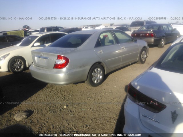 4T1BE32K73U177731 - 2003 TOYOTA CAMRY LE/XLE/SE SILVER photo 4