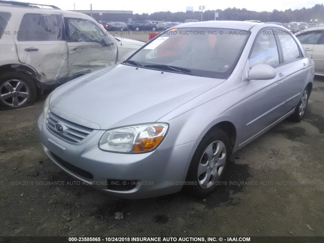 KNAFE121675401117 - 2007 KIA SPECTRA EX/LX SILVER photo 2