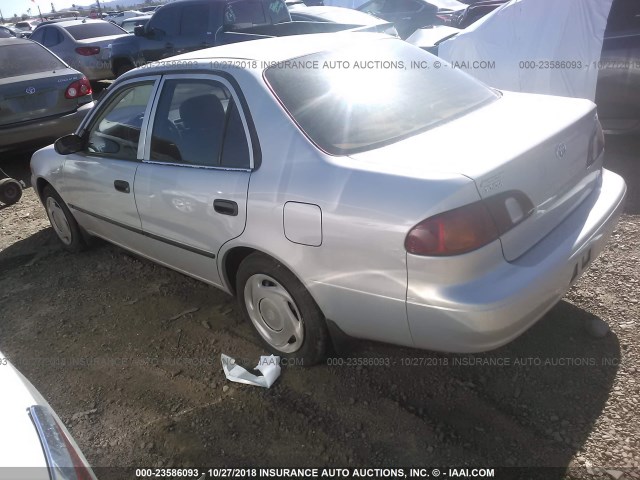 1NXBR12E8YZ363921 - 2000 TOYOTA COROLLA VE/CE/LE 银色 照片 3