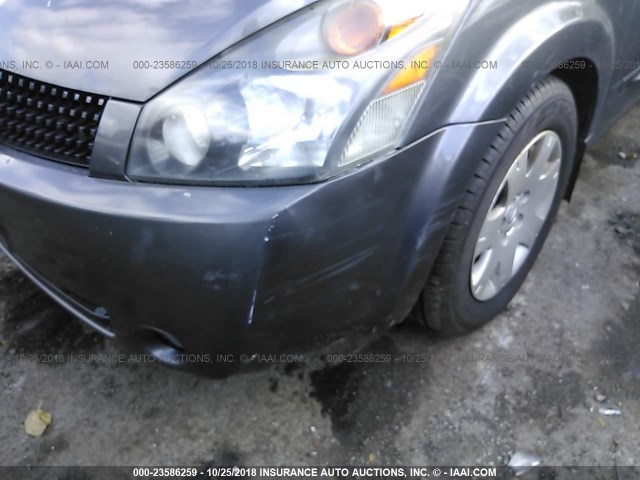 5N1BV28U75N139688 - 2005 NISSAN QUEST S/SE/SL GRAY photo 6