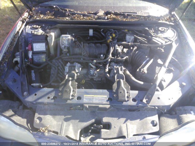 2G1WX12K739325922 - 2003 CHEVROLET MONTE CARLO SS BLUE photo 10