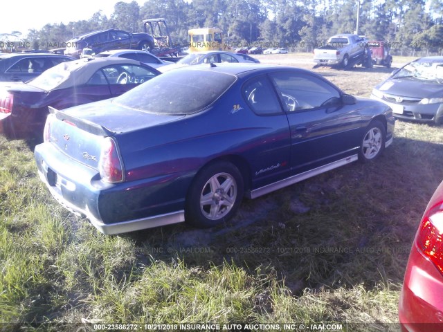 2G1WX12K739325922 - 2003 CHEVROLET MONTE CARLO SS ლურჯი ფოტო 4