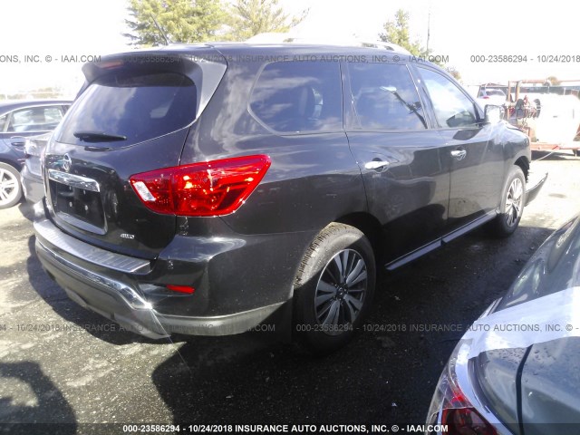 5N1DR2MM1JC608282 - 2018 NISSAN PATHFINDER S/SV/SL/PLATINUM BLACK photo 4