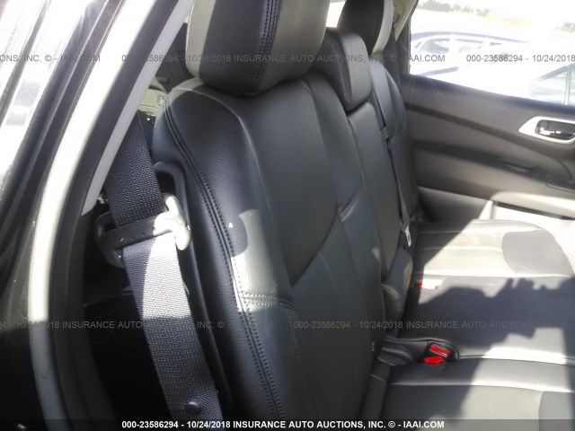 5N1DR2MM1JC608282 - 2018 NISSAN PATHFINDER S/SV/SL/PLATINUM BLACK photo 8