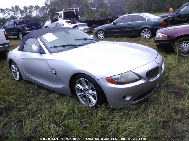 4USBT53574LT26316 - 2004 BMW Z4 3.0 SILVER photo 1