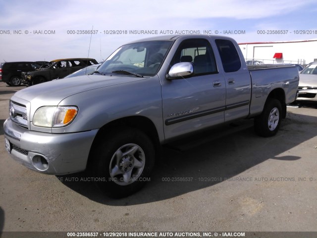 5TBRT34193S420238 - 2003 TOYOTA TUNDRA ACCESS CAB SR5 SILVER photo 2