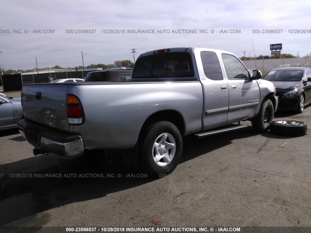 5TBRT34193S420238 - 2003 TOYOTA TUNDRA ACCESS CAB SR5 SILVER photo 4