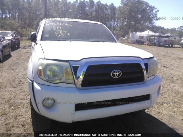 5TEUU42N57Z338154 - 2007 TOYOTA TACOMA ACCESS CAB WHITE photo 6