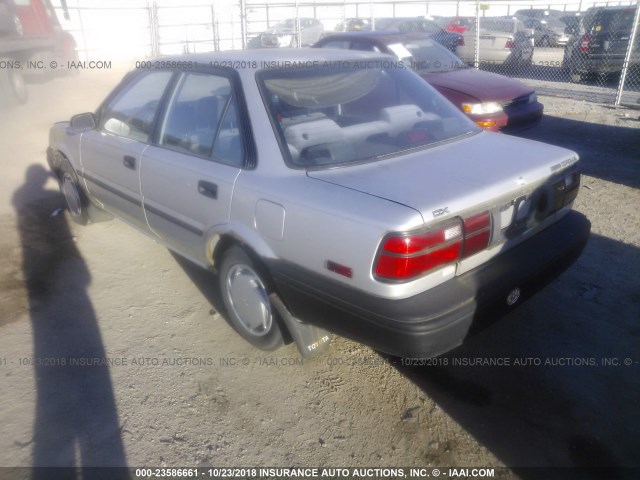 1NXAE94A2NZ376840 - 1992 TOYOTA COROLLA DLX SILVER photo 3