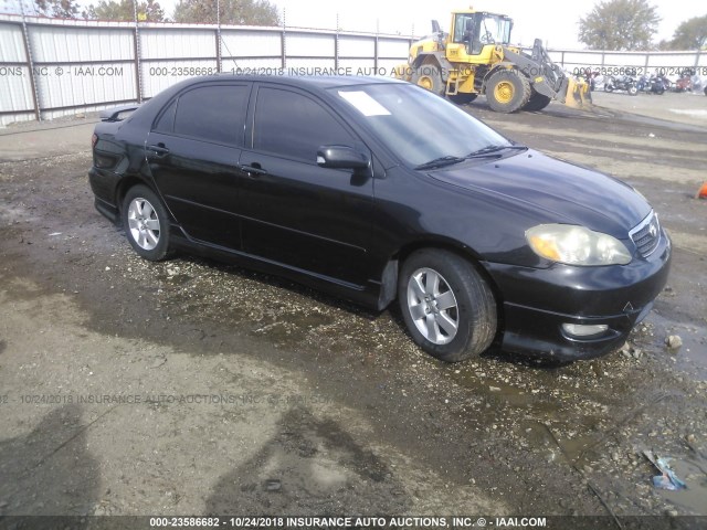 1NXBR32E15Z479758 - 2005 TOYOTA COROLLA CE/LE/S BLACK photo 1