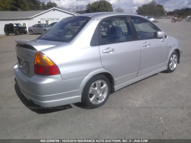 JS2RA41S125107260 - 2002 SUZUKI AERIO S/GS SILVER photo 4