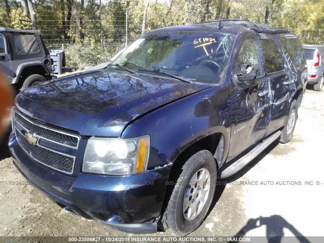 1GNFK23069R229097 - 2009 CHEVROLET TAHOE K1500 LT Dark Blue photo 2