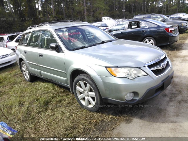 4S4BP61C197311193 - 2009 SUBARU OUTBACK 2.5I BEIGE photo 1