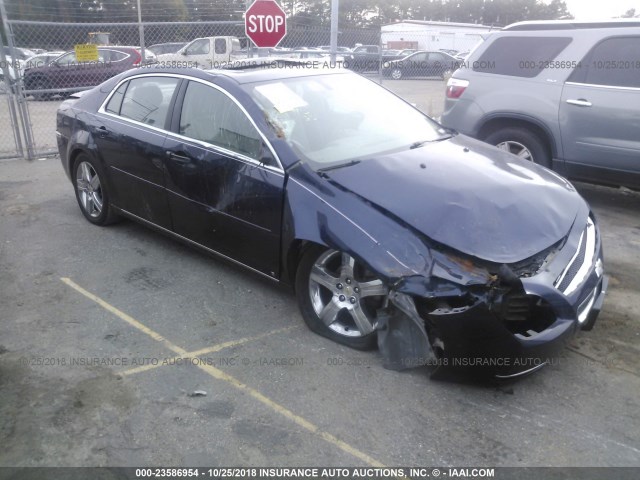 1G1ZH57B994257791 - 2009 CHEVROLET MALIBU 1LT BLUE photo 1