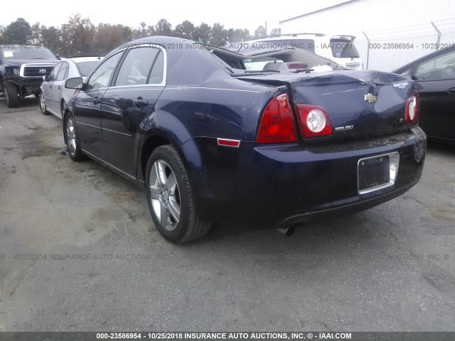 1G1ZH57B994257791 - 2009 CHEVROLET MALIBU 1LT BLUE photo 3