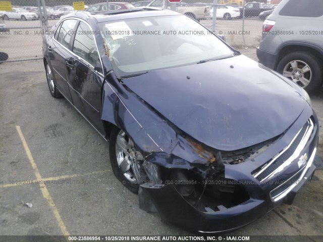 1G1ZH57B994257791 - 2009 CHEVROLET MALIBU 1LT BLUE photo 6