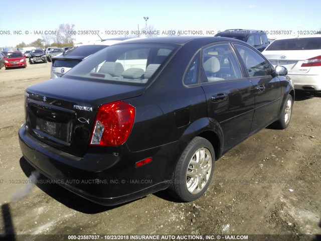 KL5JD56Z36K309587 - 2006 SUZUKI FORENZA BLACK photo 4