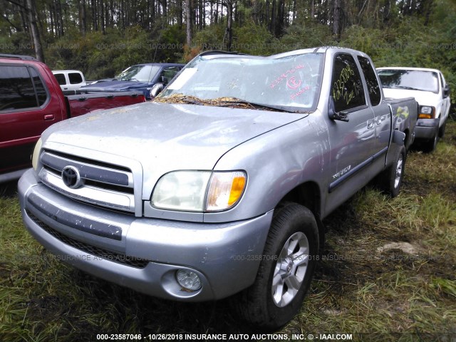 5TBBN44124S434453 - 2004 TOYOTA TUNDRA ACCESS CAB SR5 SILVER photo 2