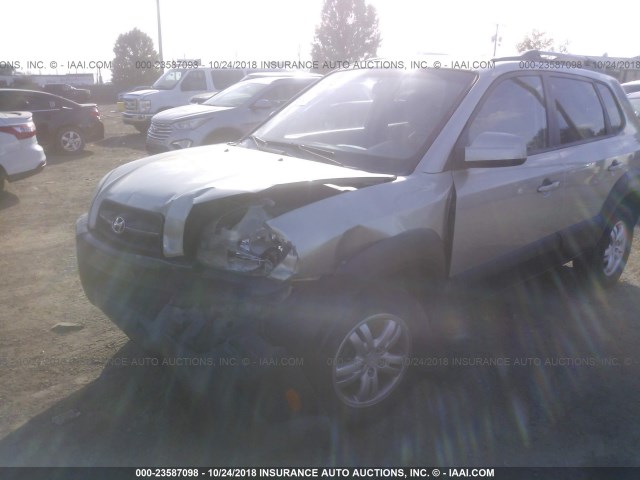 KM8JN12D18U807283 - 2008 HYUNDAI TUCSON SE/LIMITED TAN photo 6