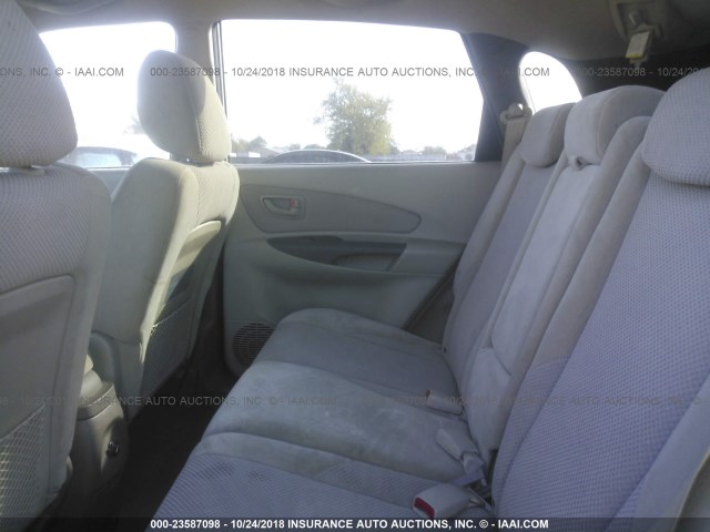 KM8JN12D18U807283 - 2008 HYUNDAI TUCSON SE/LIMITED TAN photo 8