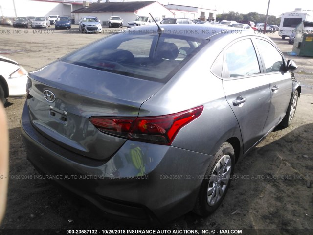 3KPC24A38JE025101 - 2018 HYUNDAI ACCENT SEL GRAY photo 4