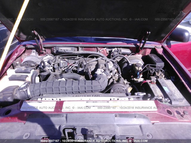 1FMZU72X4YZA40437 - 2000 FORD EXPLORER XLS RED photo 10