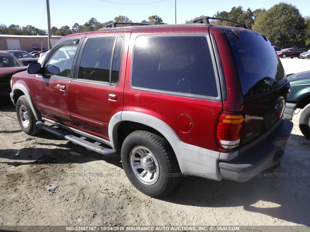 1FMZU72X4YZA40437 - 2000 FORD EXPLORER XLS RED photo 3