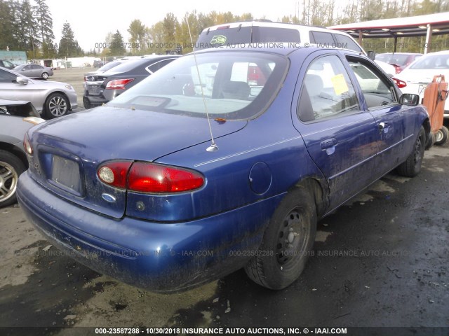 1FALP6531VK152238 - 1997 FORD CONTOUR GL/SPORT BLUE photo 4