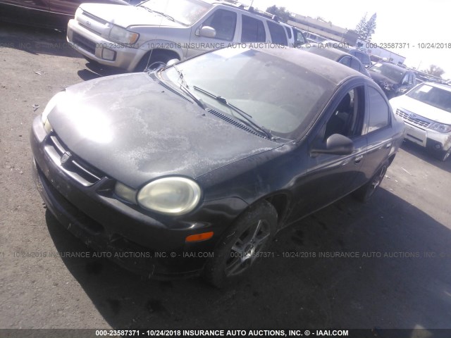 1B3ES66F12D528254 - 2002 DODGE NEON ACR BLACK photo 2