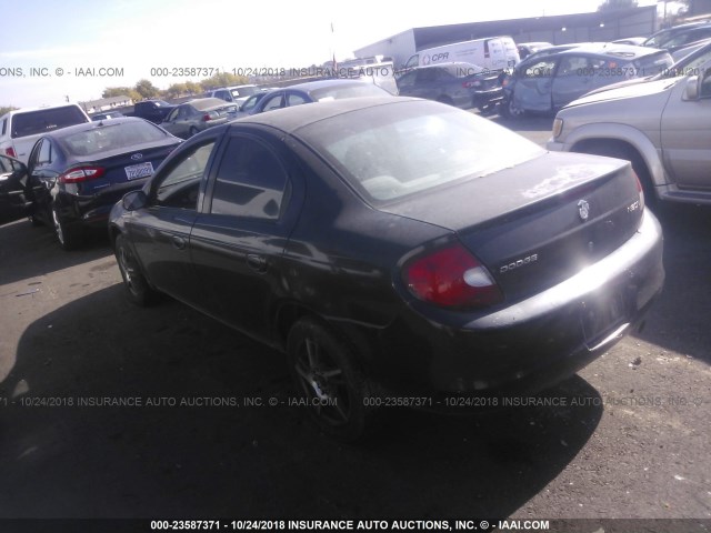 1B3ES66F12D528254 - 2002 DODGE NEON ACR BLACK photo 3