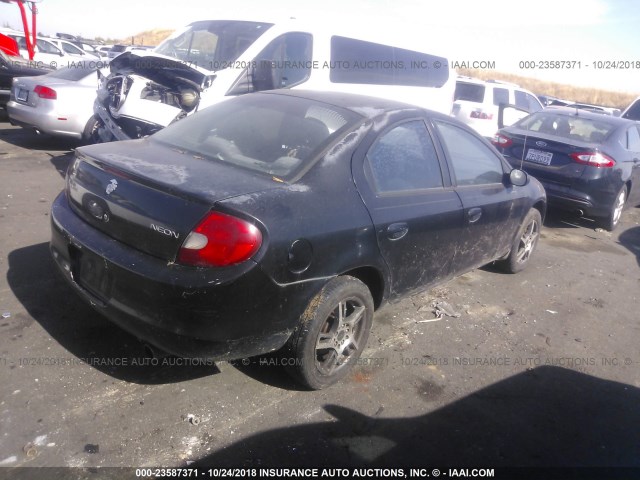 1B3ES66F12D528254 - 2002 DODGE NEON ACR BLACK photo 4